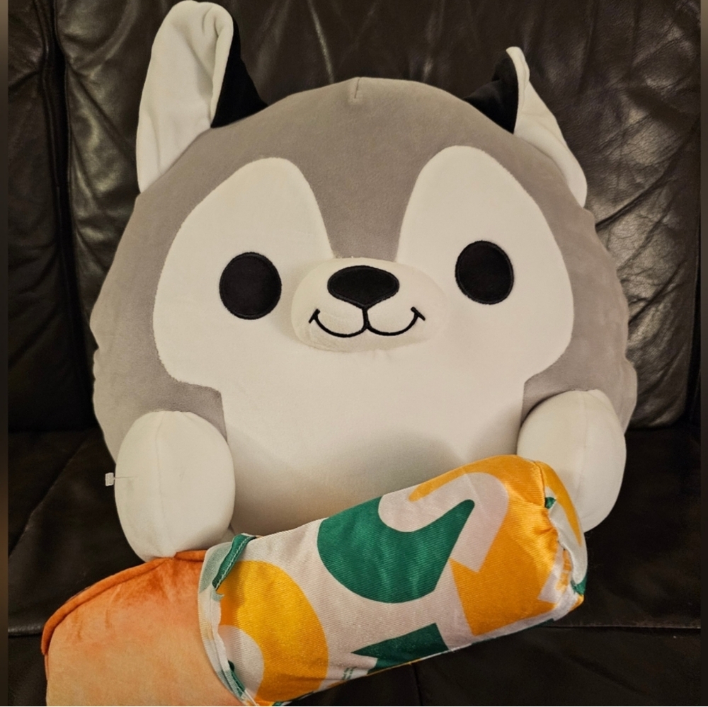Nigel the Husky Dog Holding a Subway Sub Sandwich Snackles by Zu…